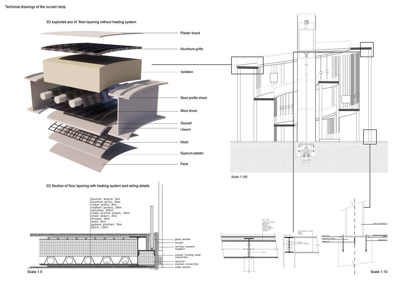 3ds max architecture Exhibition  interior design  modern museum Render visualization