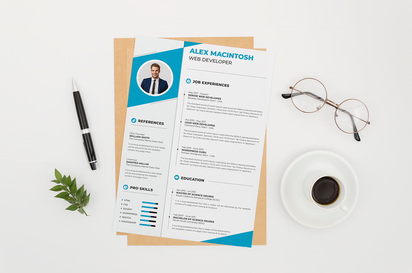 Clean Resume  CV with Cover Letter Design on Behance