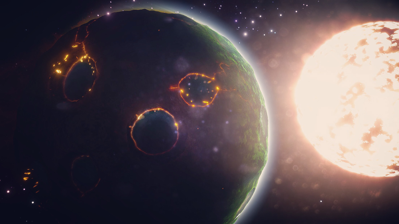 Planets CGI Render cinema4d photoshop Scifi solarsystem gamedesign