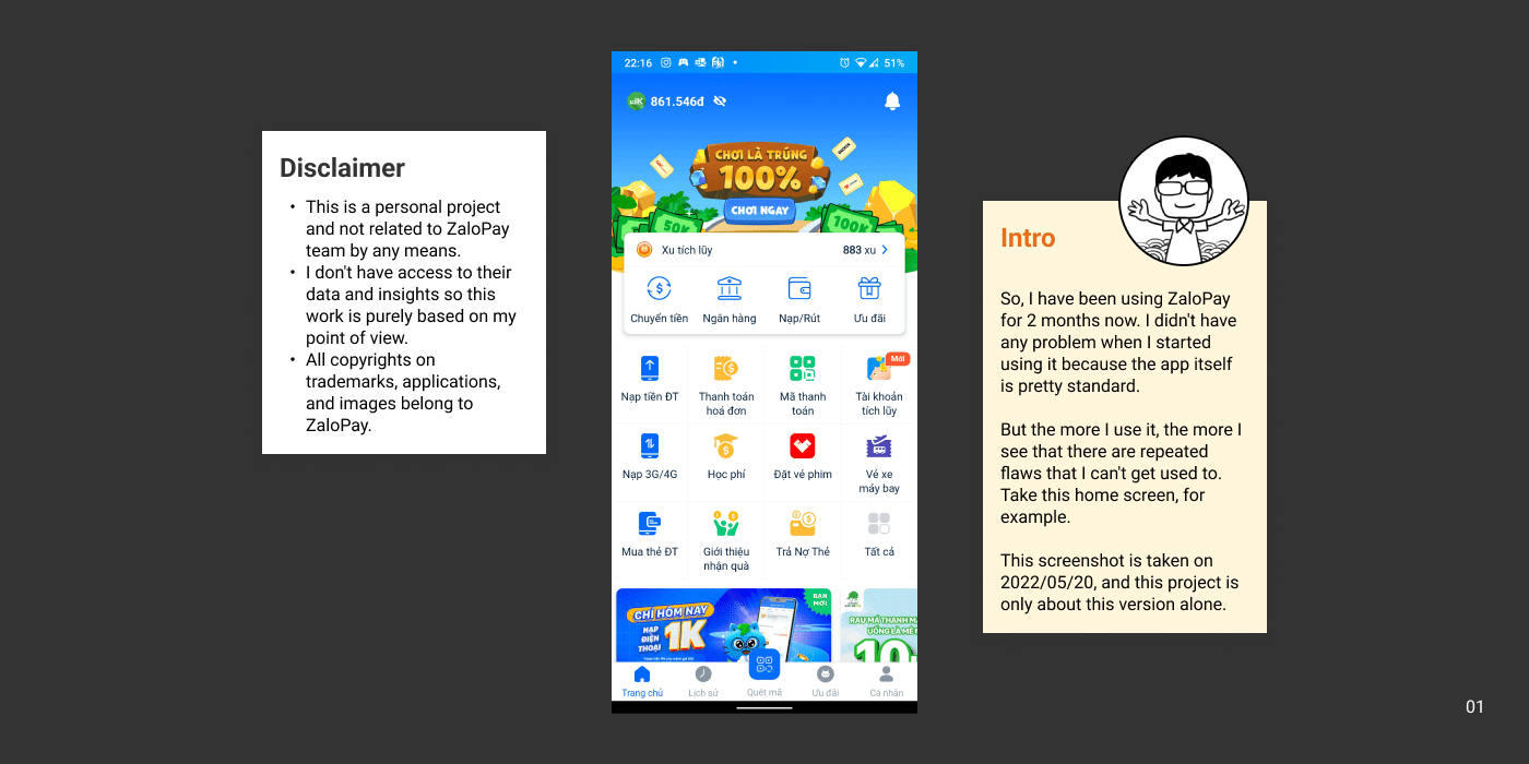 jokohama Mobile app UI UI/UX WALLET ZaloPay