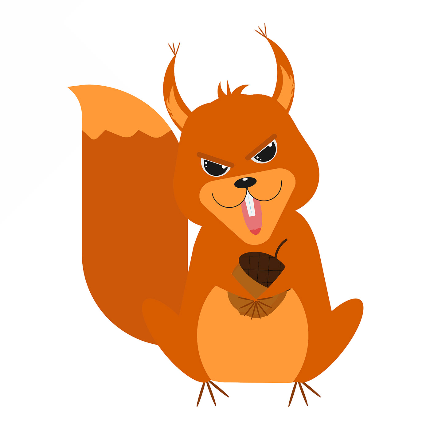 animal evil Hero ILLUSTRATION  nut redhead rodent squirrel vector zholut