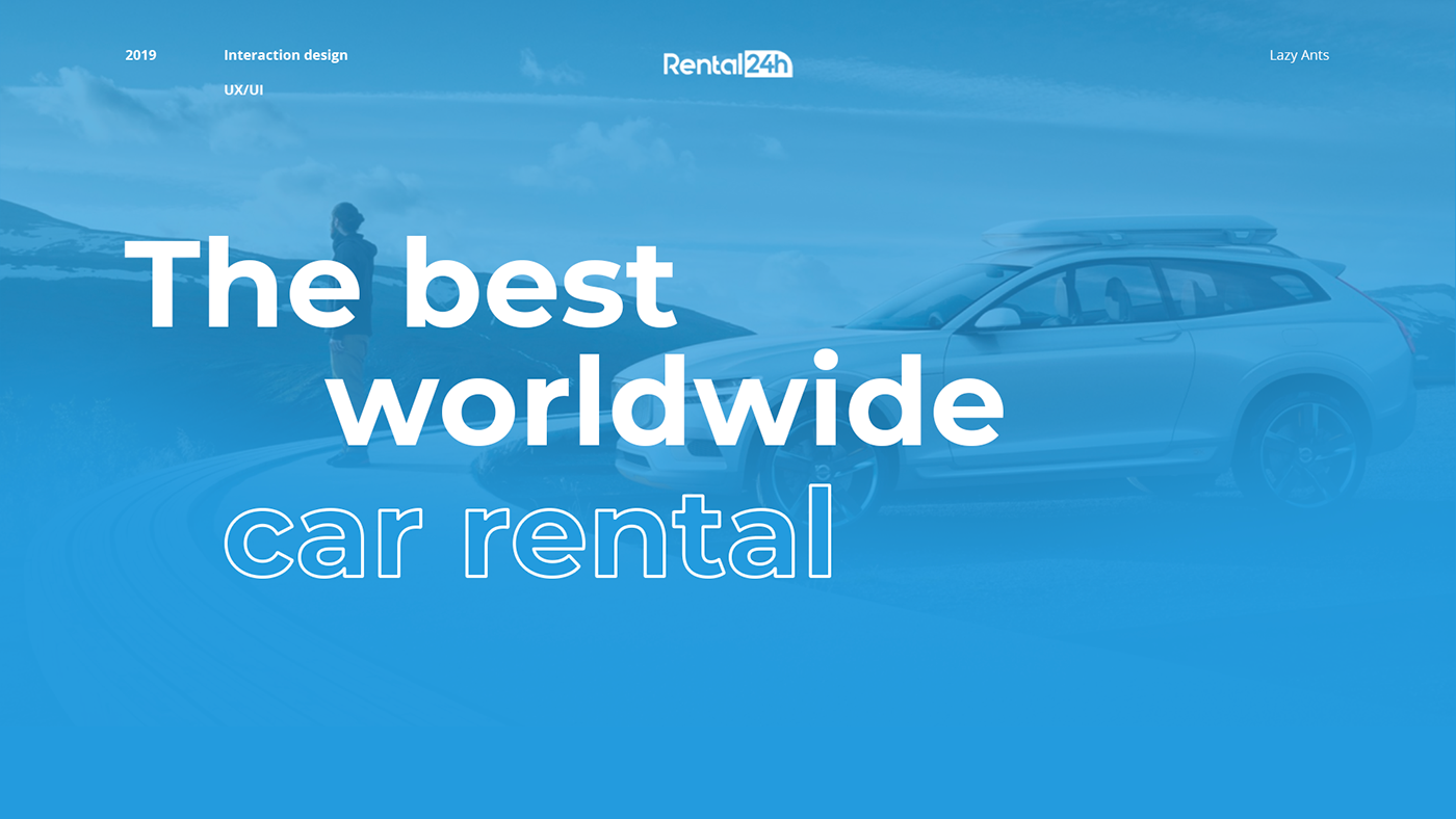 design UI ux Cars rental animation 
