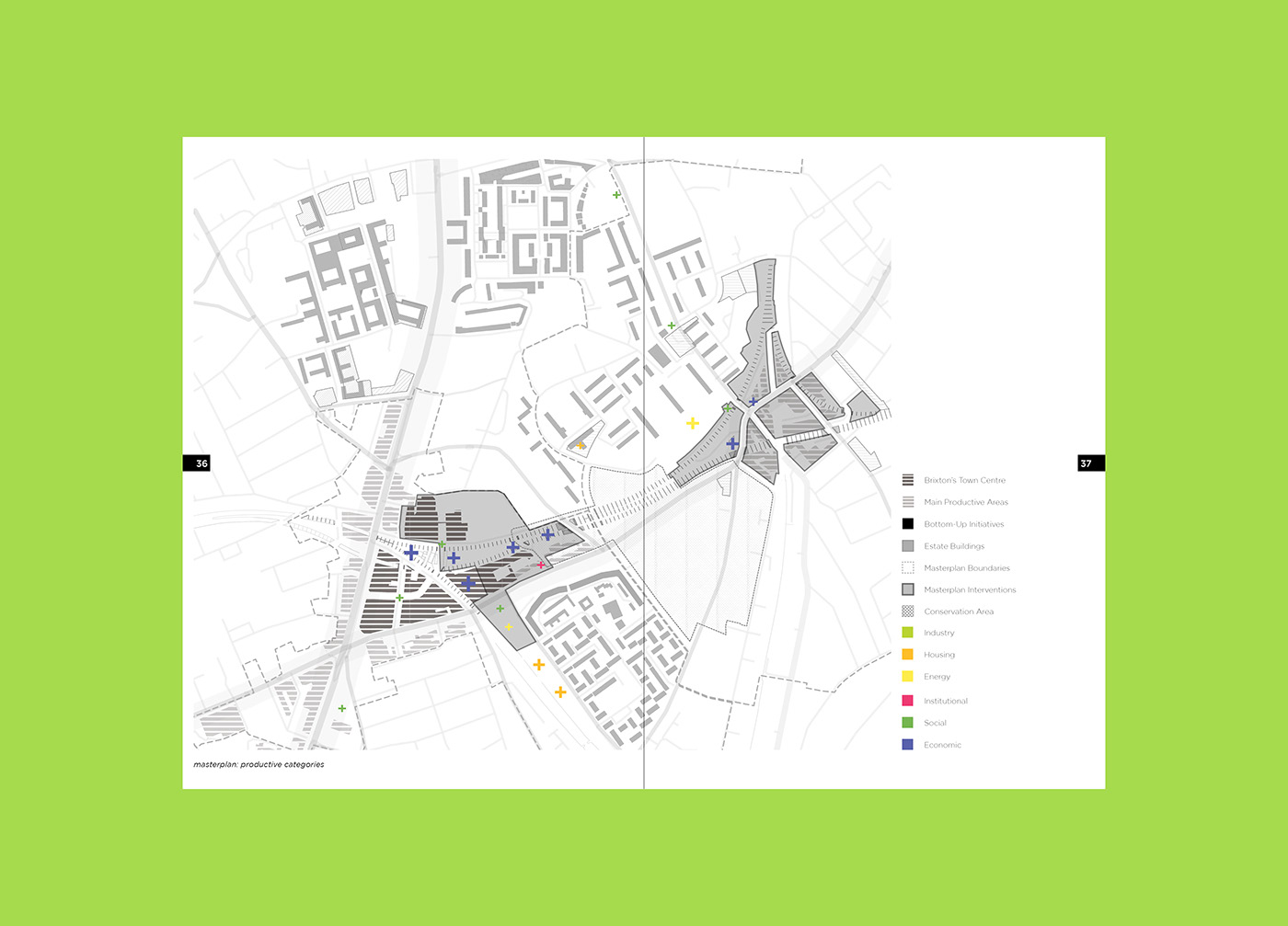 housing London book design editorial flap fold Layout map Urban