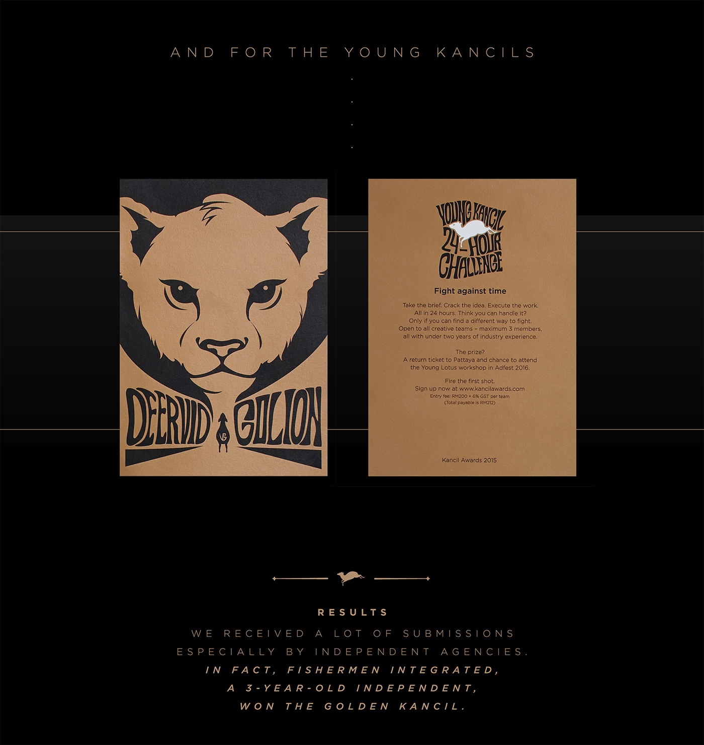 deer lion David & Goliath Awards kancil gold malaysia goliath ILLUSTRATION  Spoof