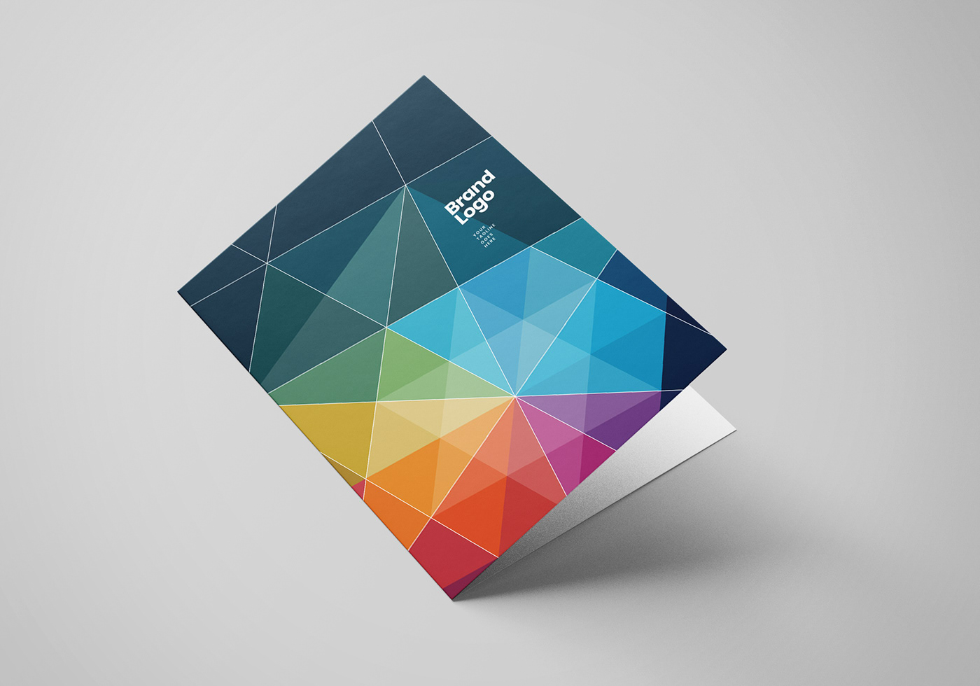 Stationery multicolor colorful geometric pattern hexagon Triangles template download
