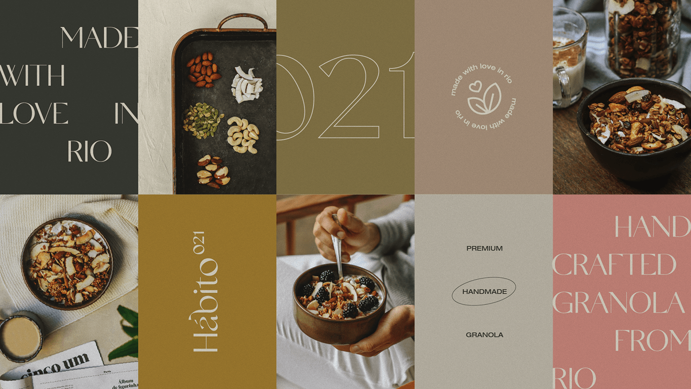 brand brand identity granola logo package Packaging Brand Design design Logo Design visual identity