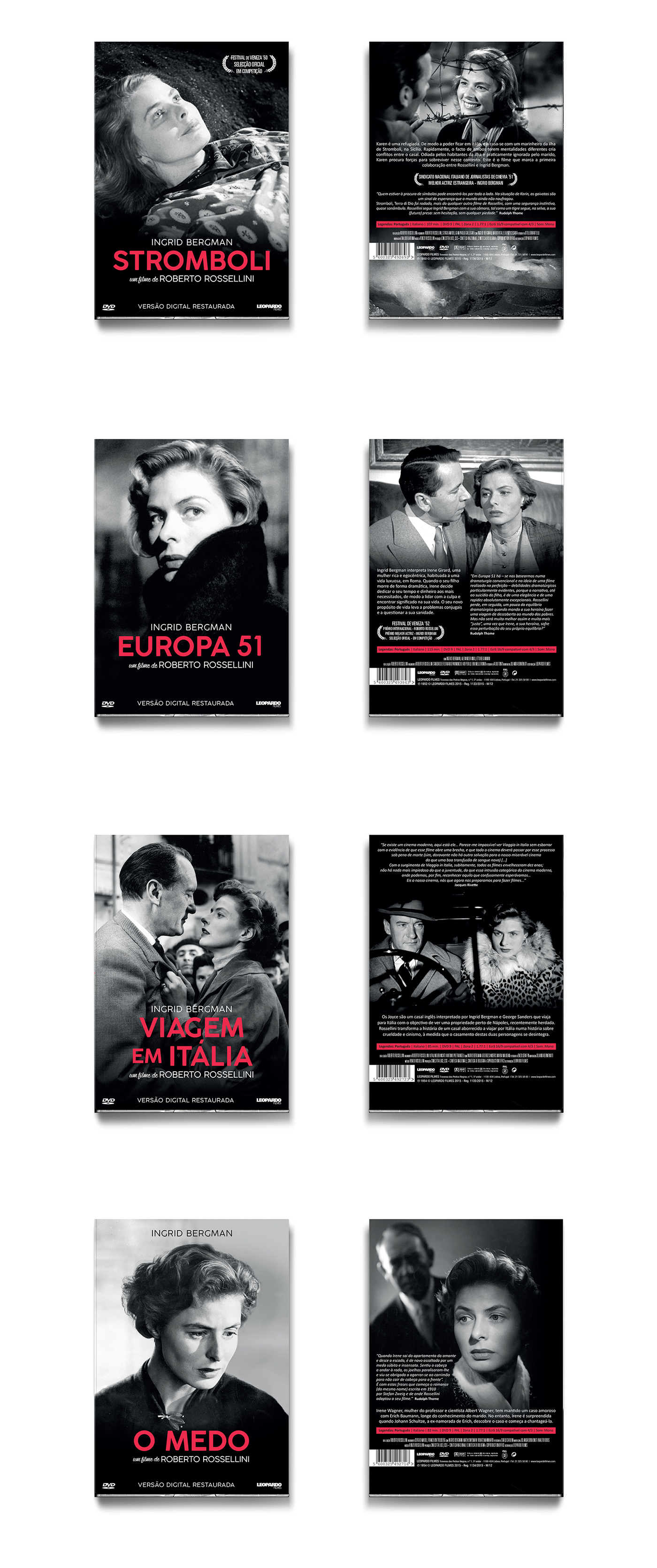 design Cinema DVD Roberto Rossellini Ingrid Bergman