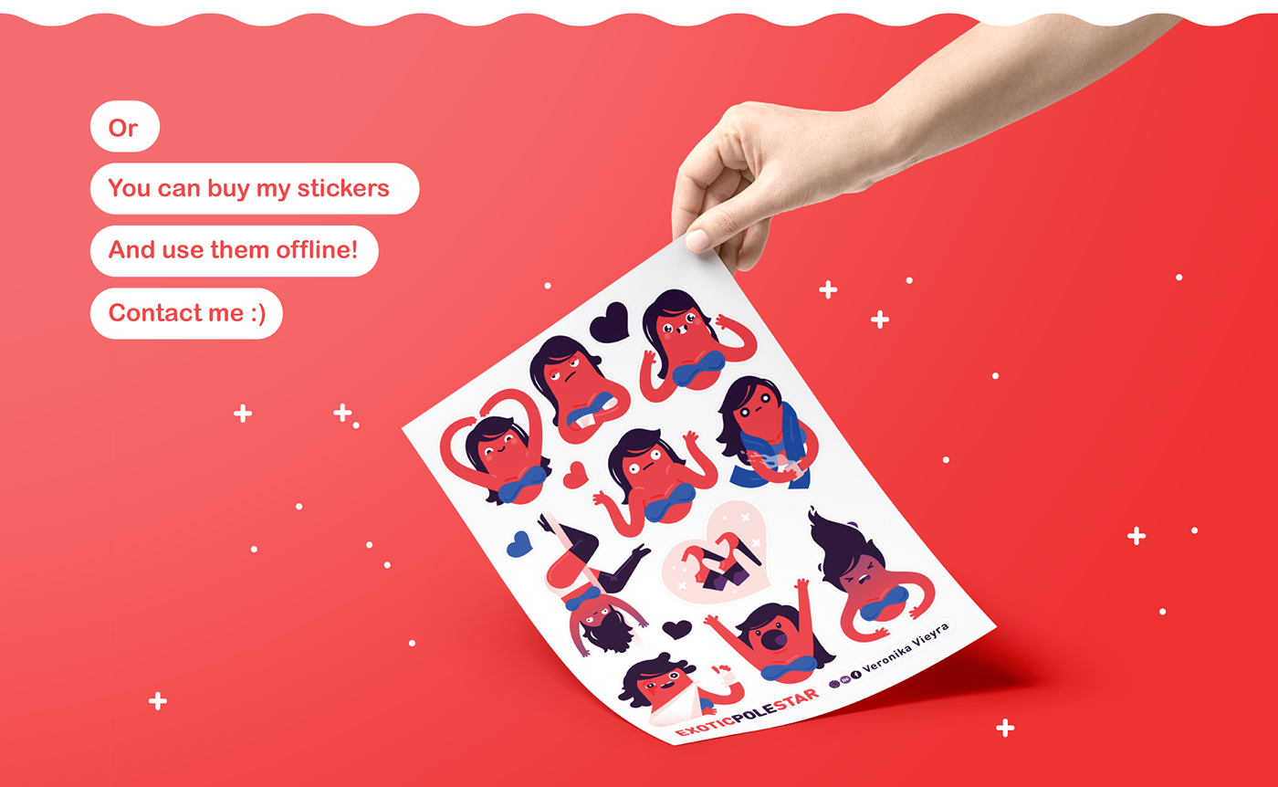 Character emotions Character design  stickers Stickerpack ILLUSTRATION  pole dance Telegram exotic pole dance Emoji