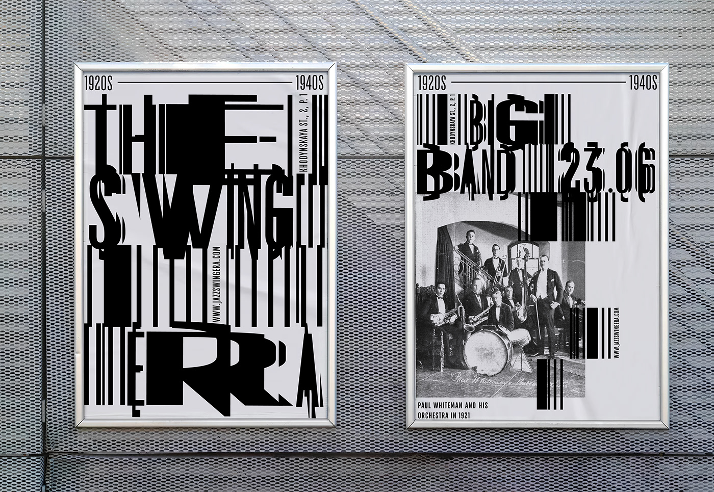 typography   jazz fonts Exhibition  identity Graphic Designer swing jazz font