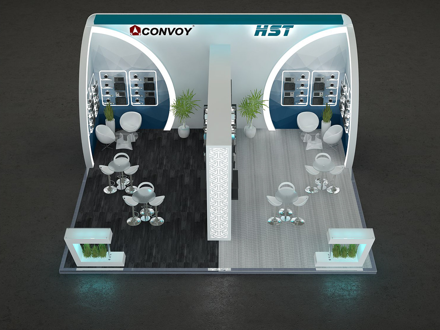 3D Advertising  booth creative Display egypt Event Exhibition  HST Stand