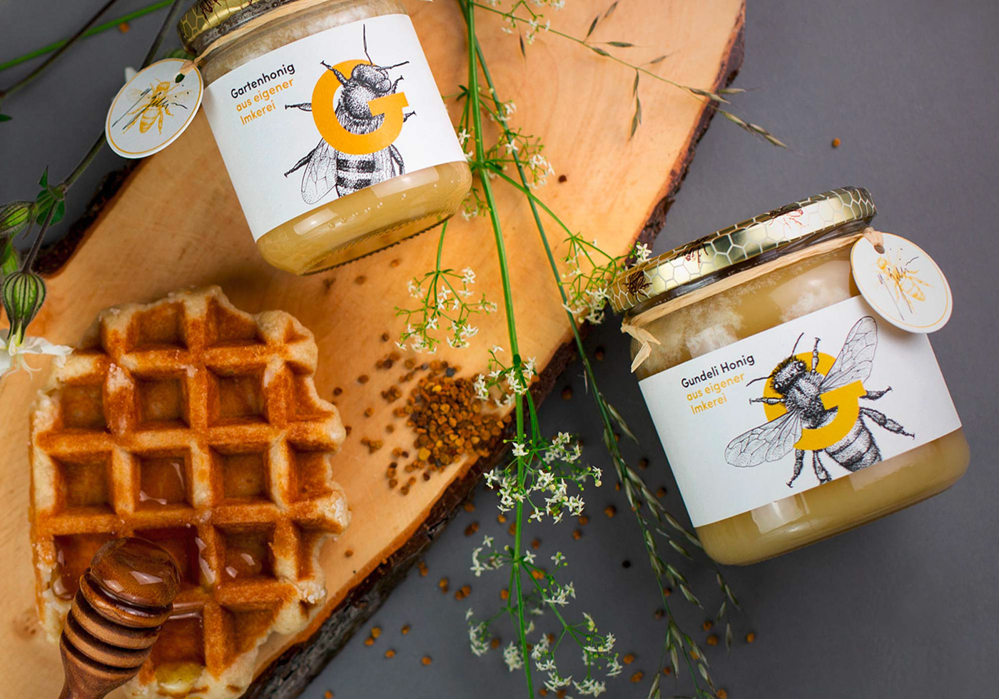 bees branding  food design graphic design  honey Label packeging Sustainable Urban
