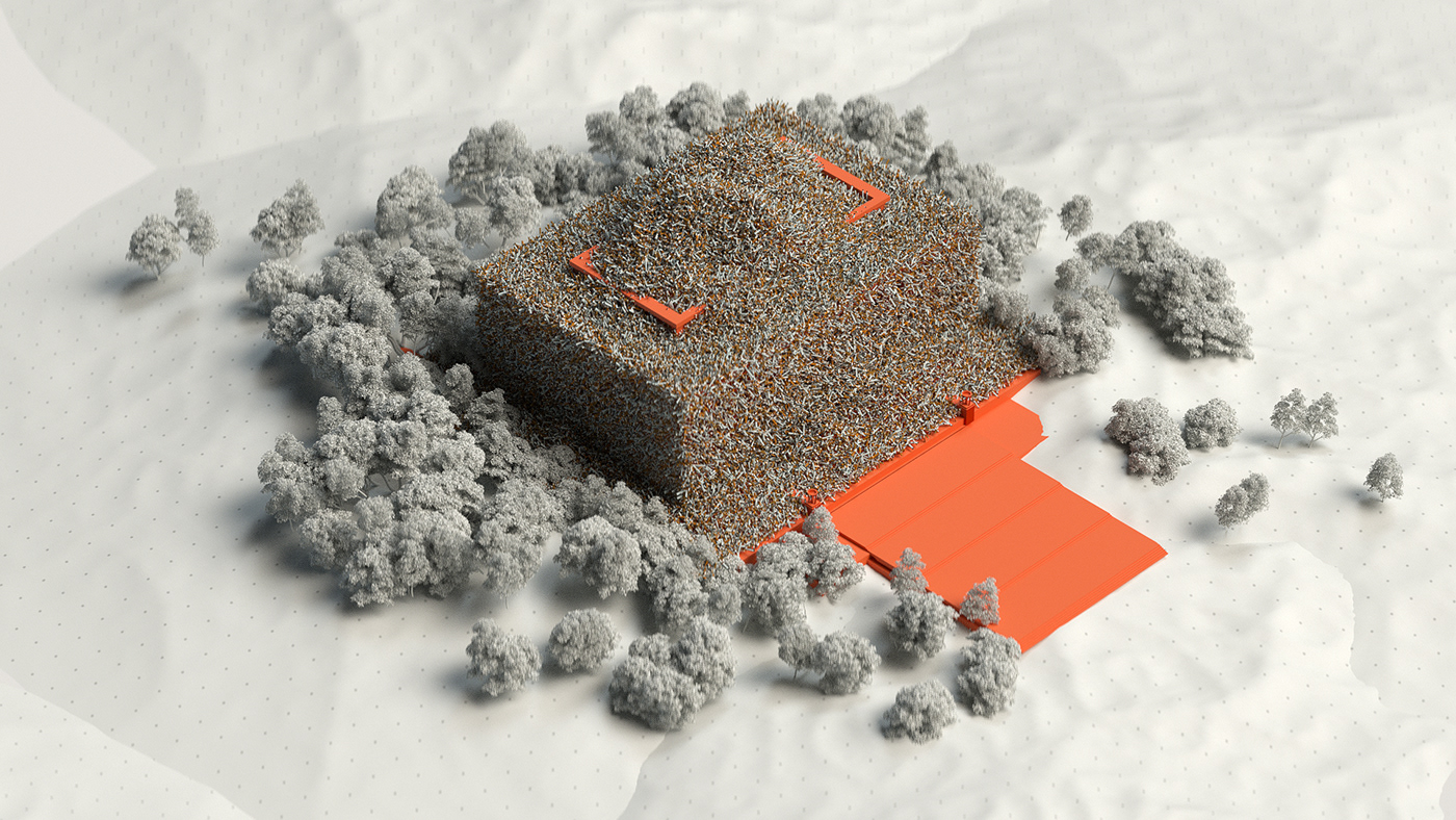 3D animation 3d ciggarettes cinema 4d earth environment infographic orange pollution visualization