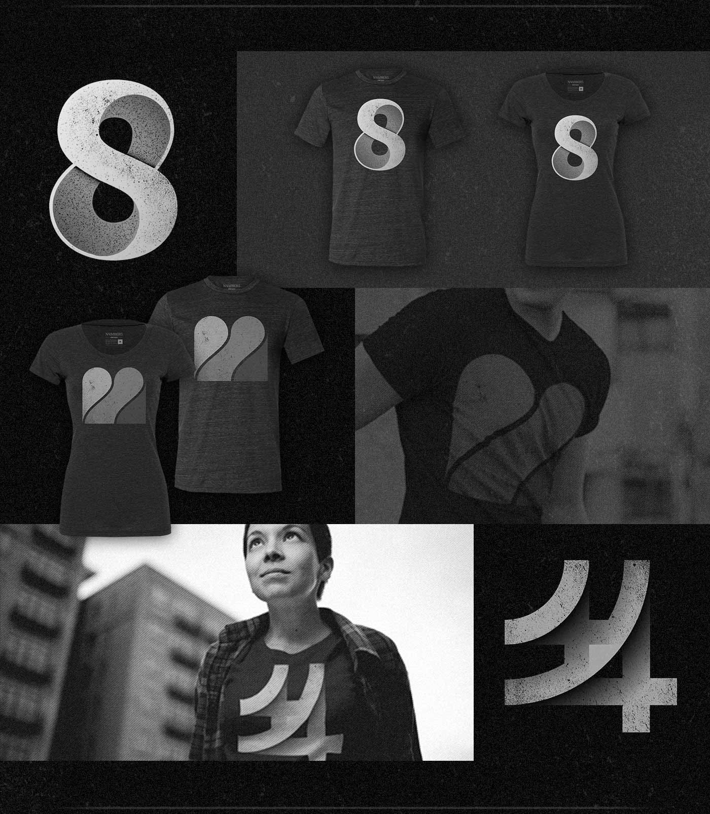 number numbers tee tees shirt shirts t-shirts t-shirt design typography  