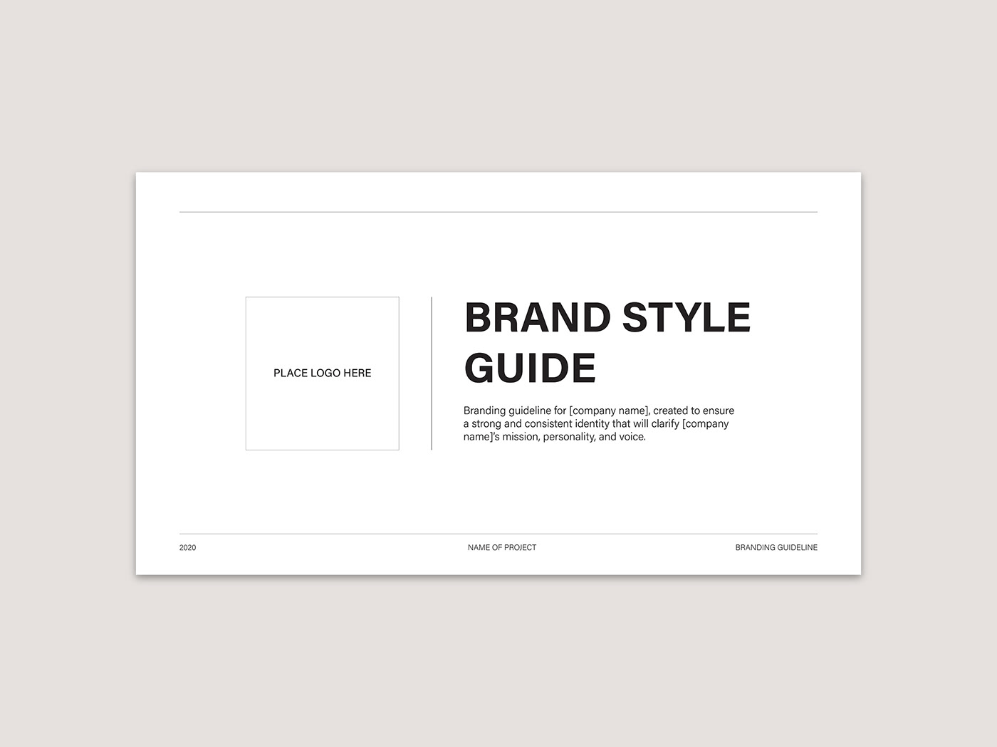 brand guide template brand style guide branding  graphic design  Style Template template