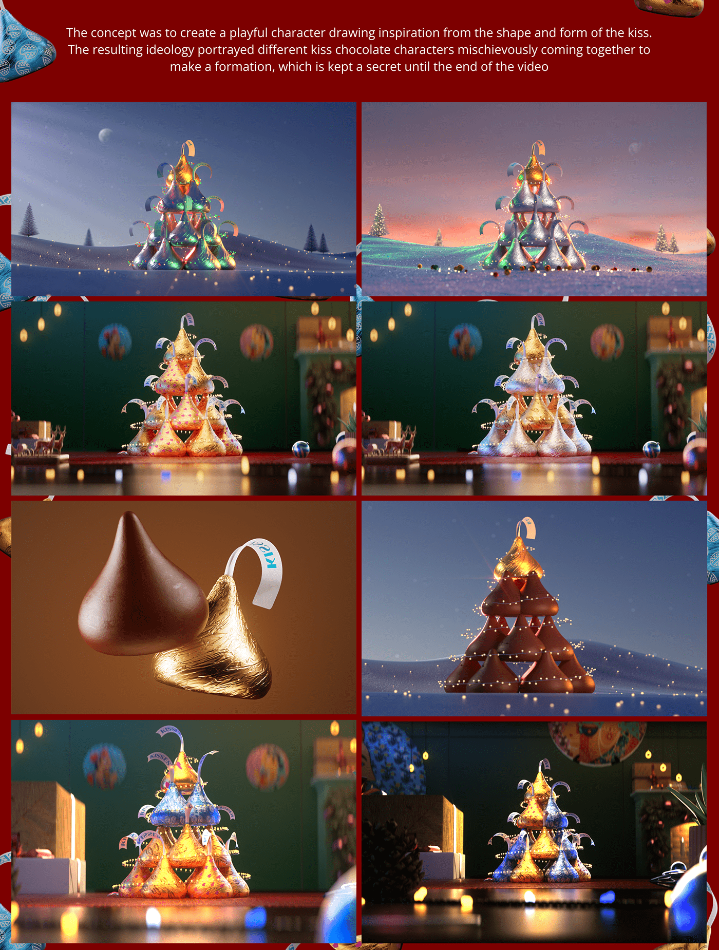 2D Animation 3D 3d animation Advertising  animation  CGI Christmas motion design motion graphics  Render
