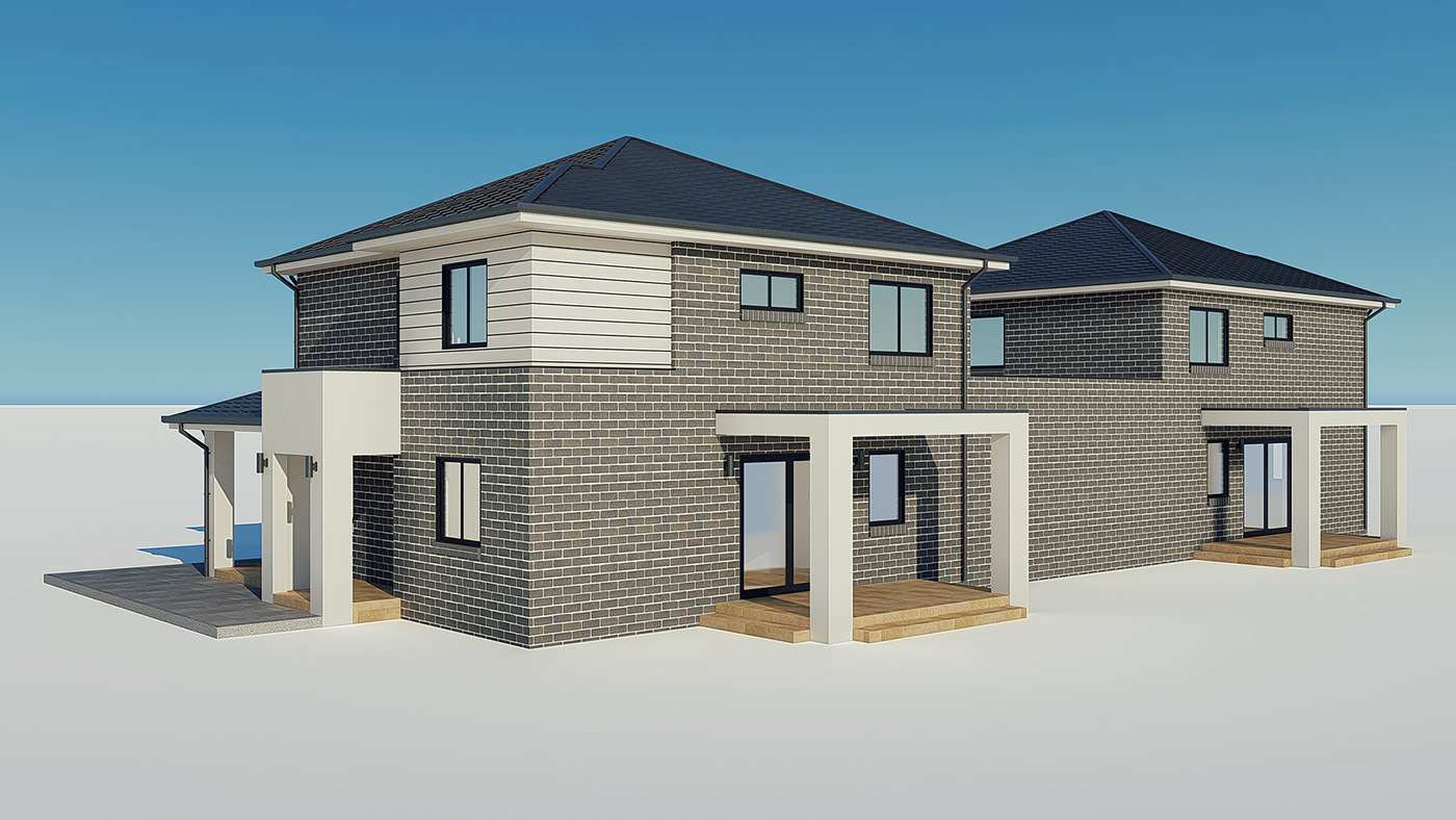 3D architecture building design fh3d house lumion MAX model visualization