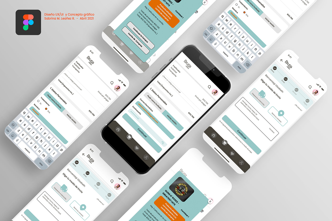 app design diseño Figma interfaz UI ui kits user experience ux vinyl