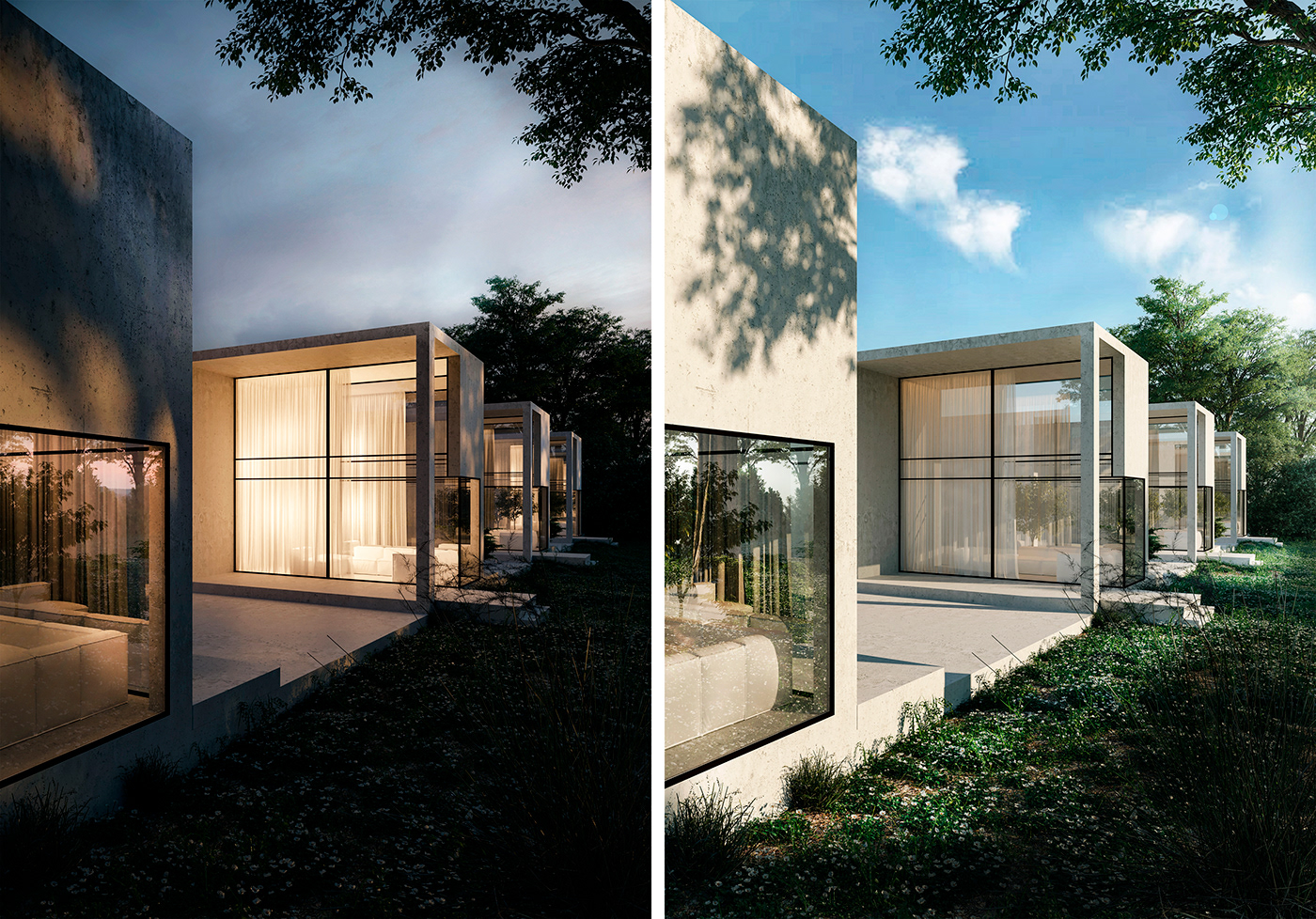 3D rendering 3d rendering architectural visualization architecture facades corona render  exterior archviz Landscape