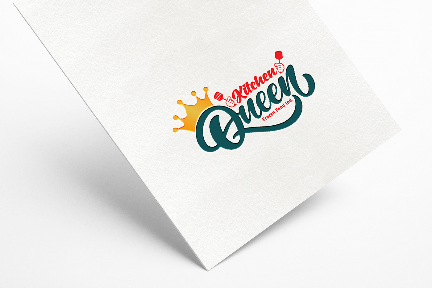 frozen food package design  Logotype kitchen logo restaurant Logo Design logos Logotipo brand identity kitchen queen logo