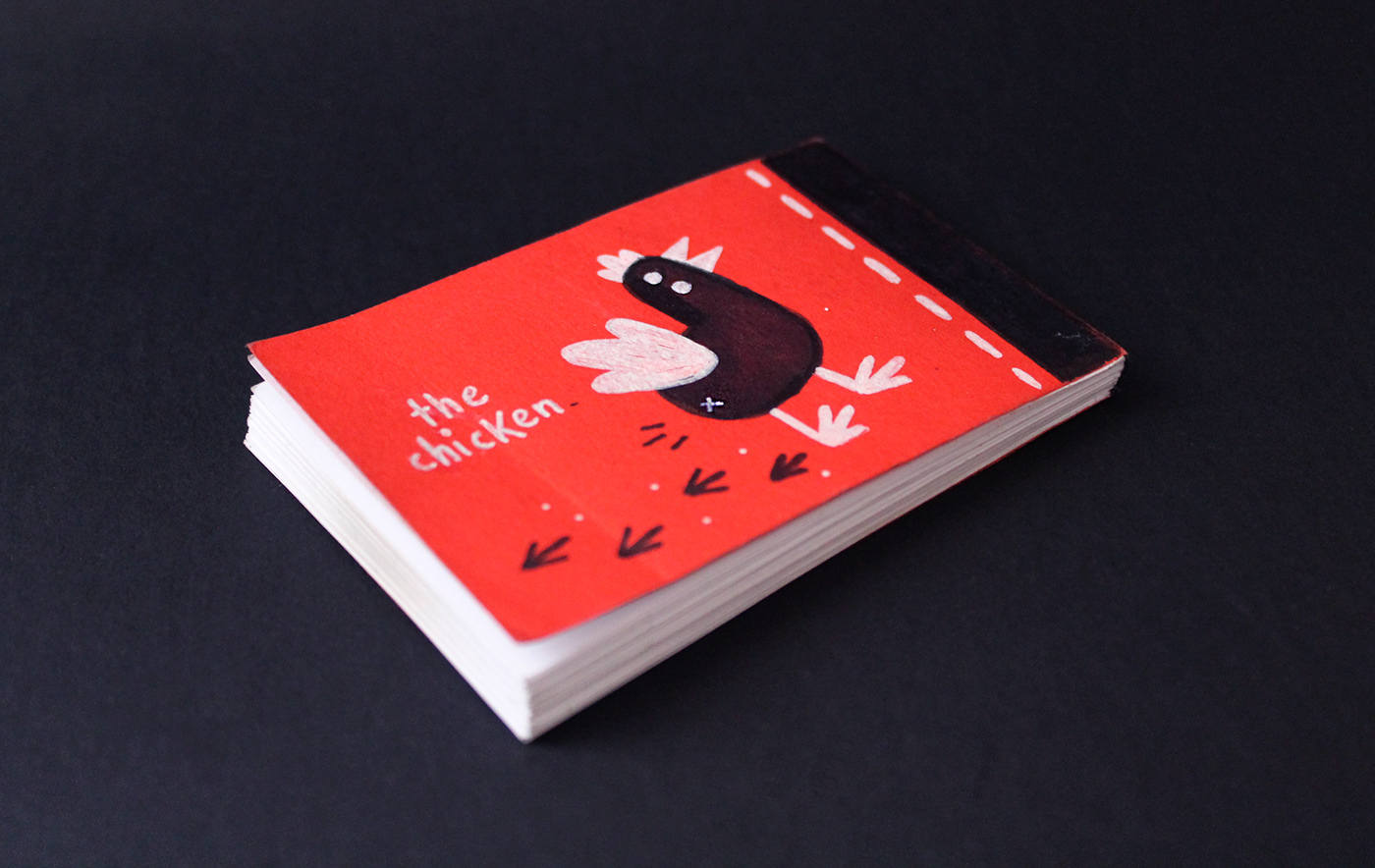 book flipbook chicken funny ILLUSTRATION  animation  illustrazione graphic design editorial