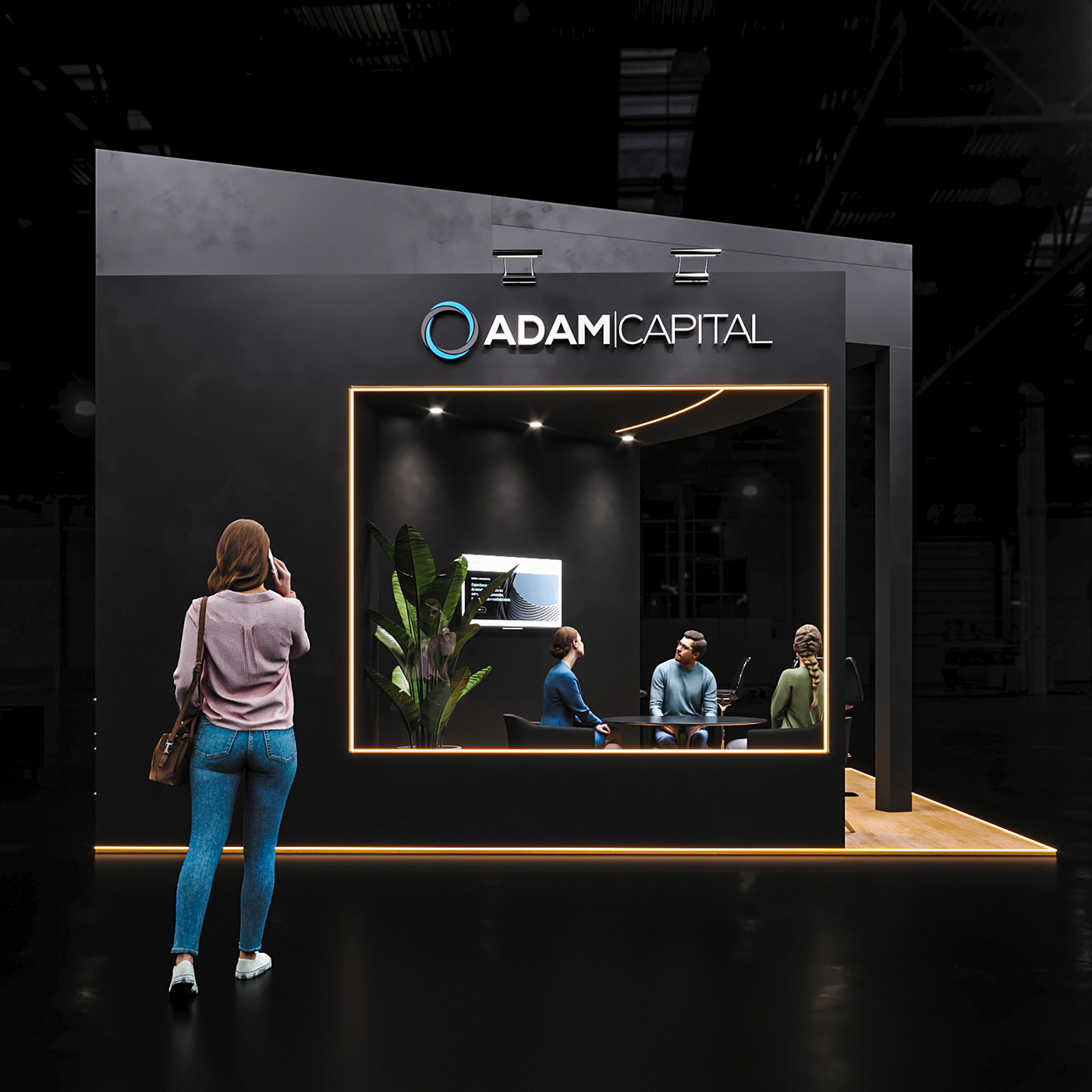 3dsmax architecture archviz corona Render booth Stand Event 3D