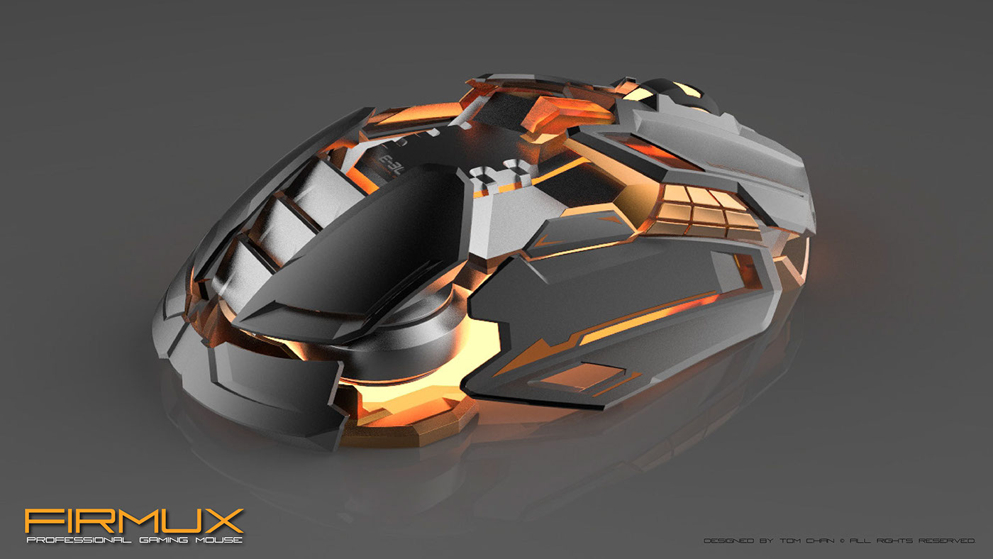 product product design  industrial industrial design  futuristic Gaming mouse game 3D modeling