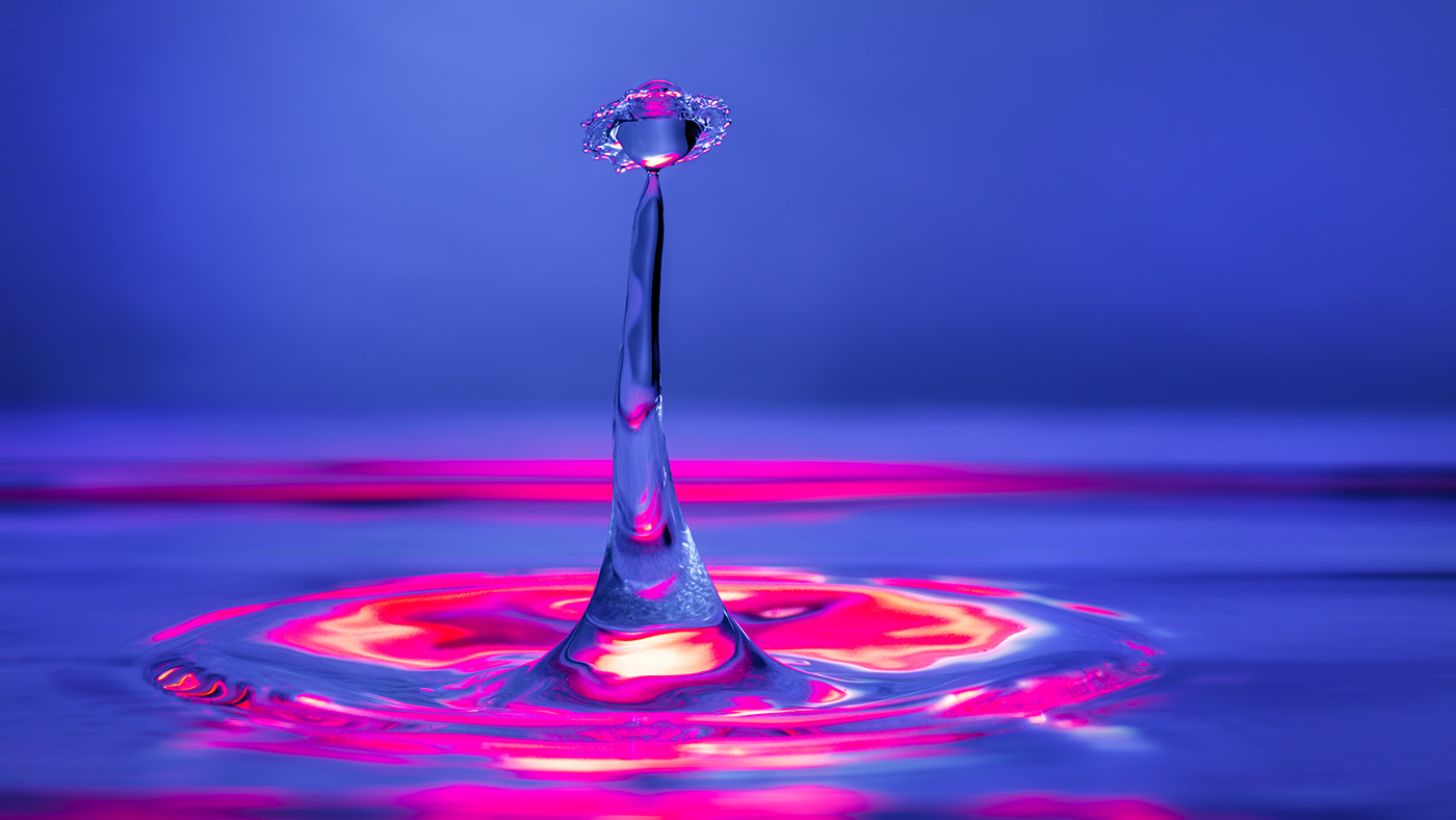 water drops spalsh macro studio light colors art