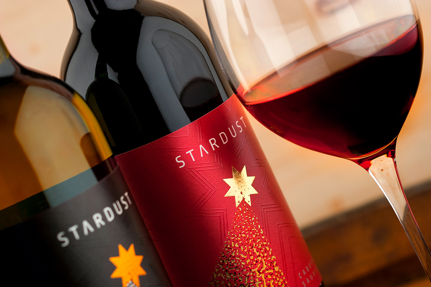 Stardust wine label packaging design bottle design Wine Bottle Strategic Branding brand naming the labelmaker Jordan Jelev designer