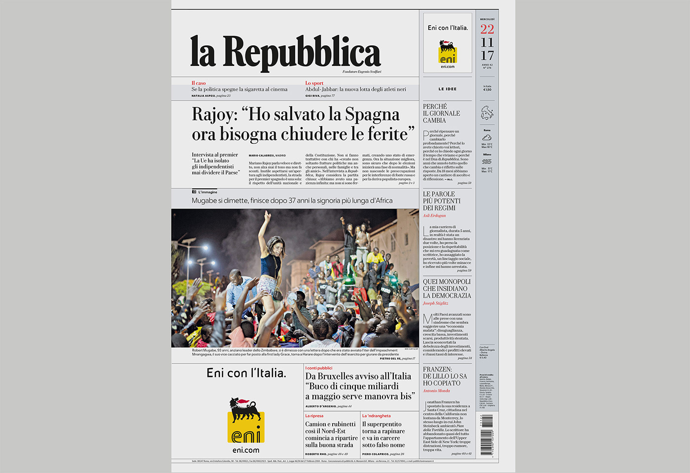 newspaper magazine redesign graphic infographic editorial