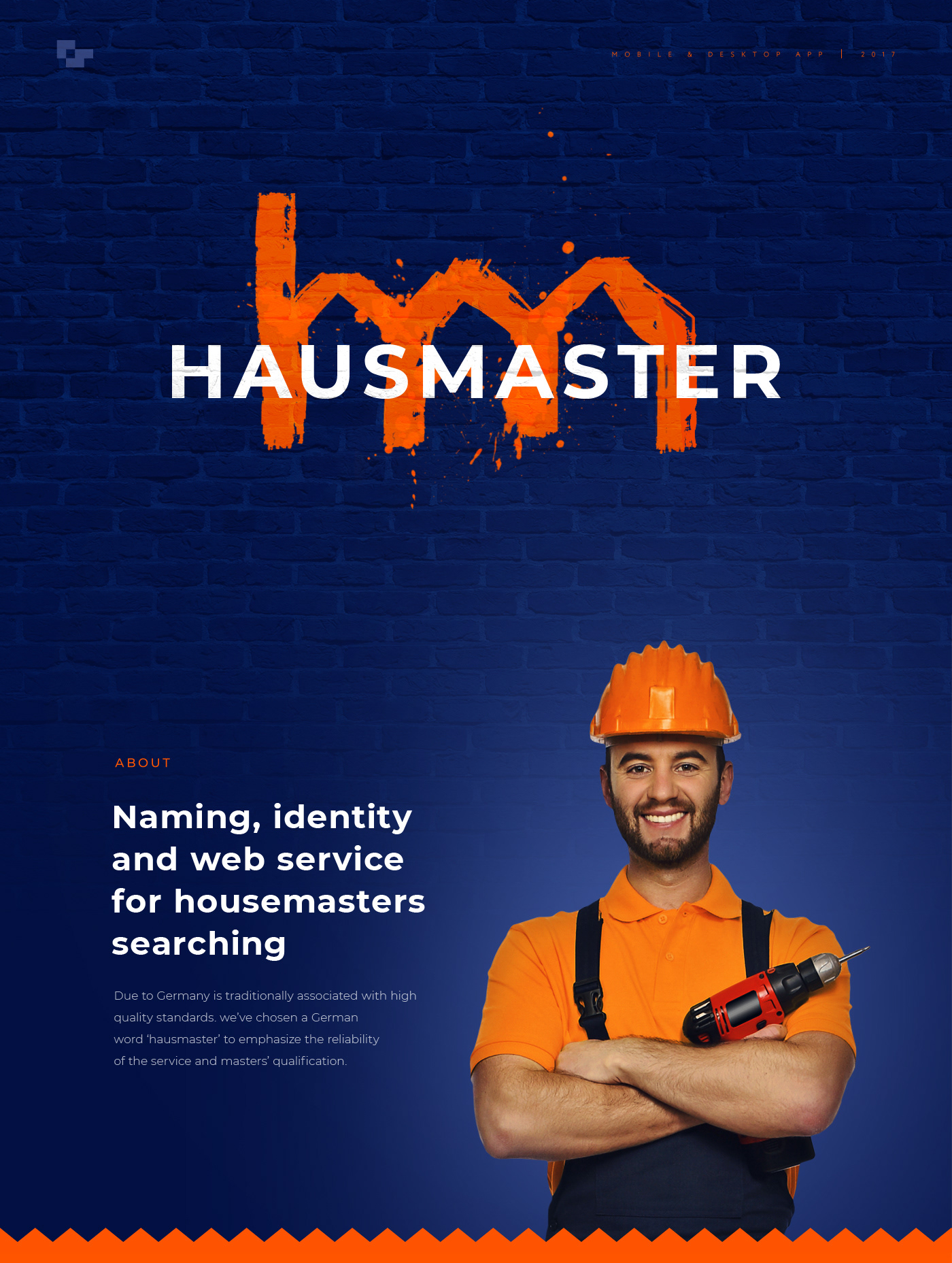 Web hausmaster UI ux Repair Fixing service house housework worker