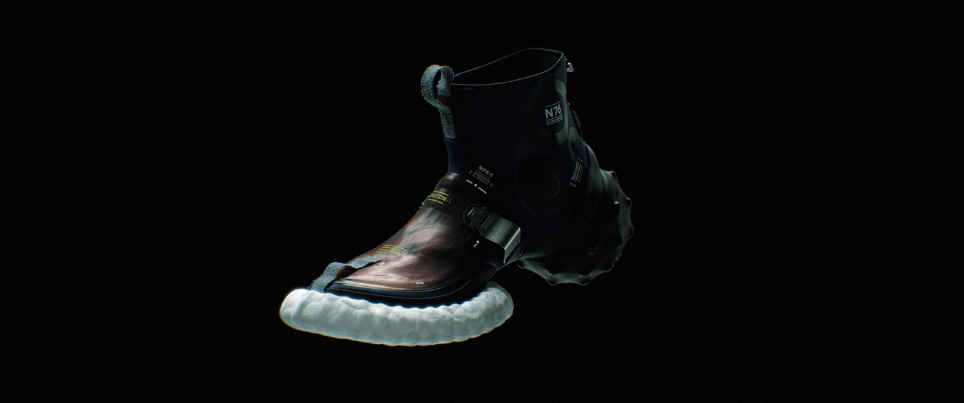 animation  CGI Film   industrial design  nasa shoe sneaker Space  space suit visualization