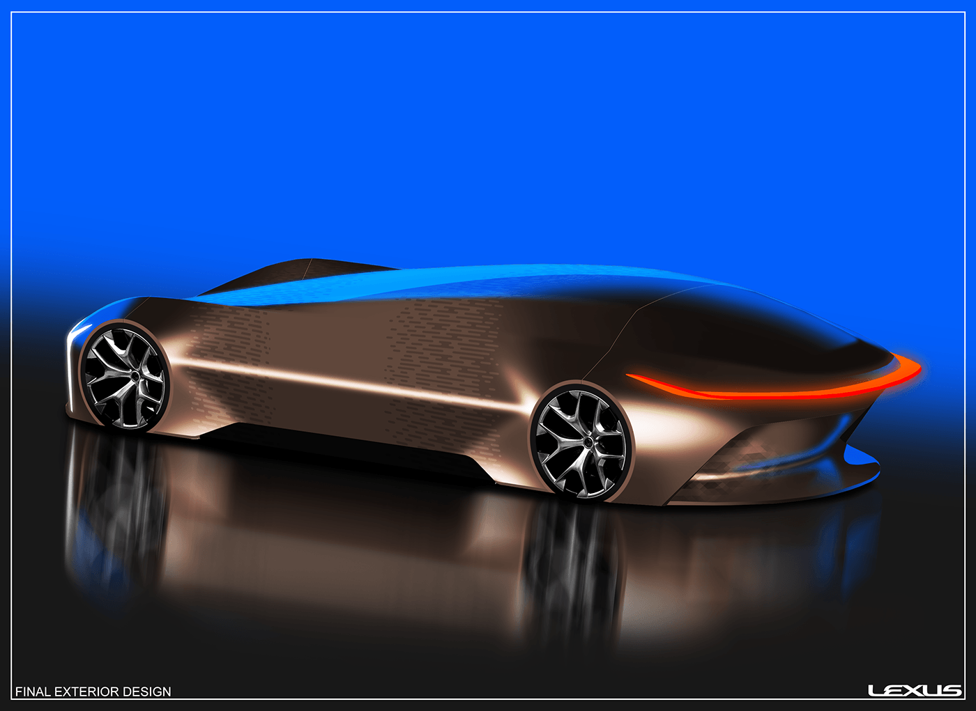 car blender CGI design Render sketch Lexus Automotive design concept car design