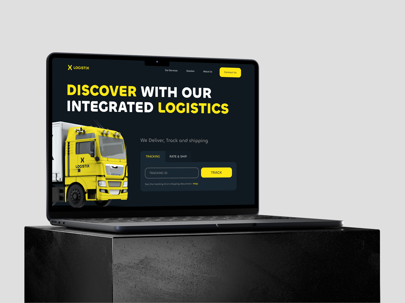 courier delivery landing page Logistics shipping ui design UI/UX Web Design  Website