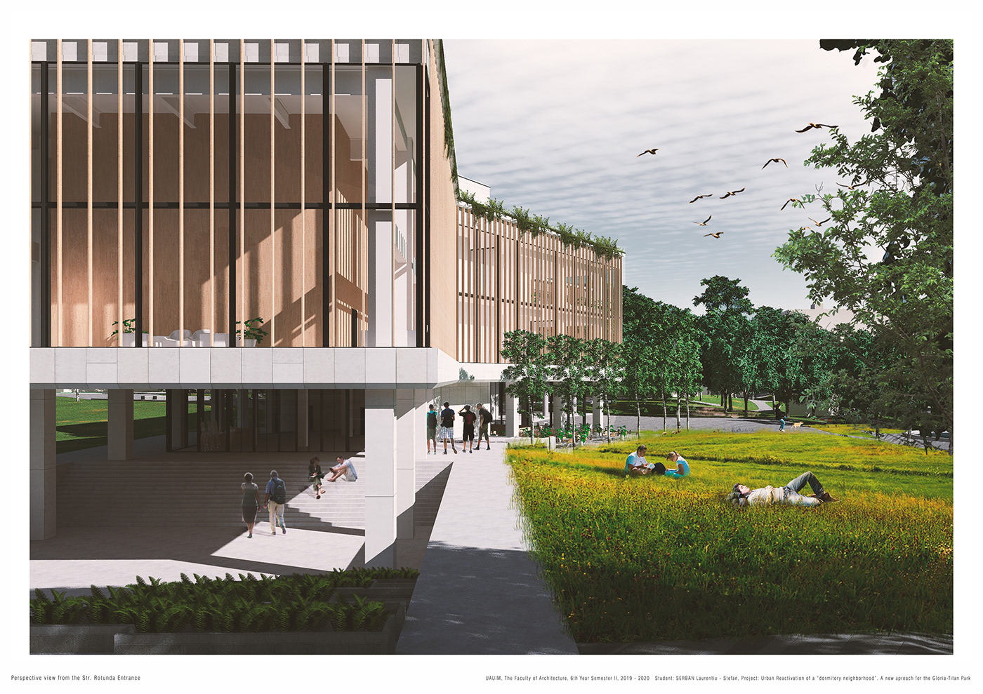 architecture comunity center diploma project visualization