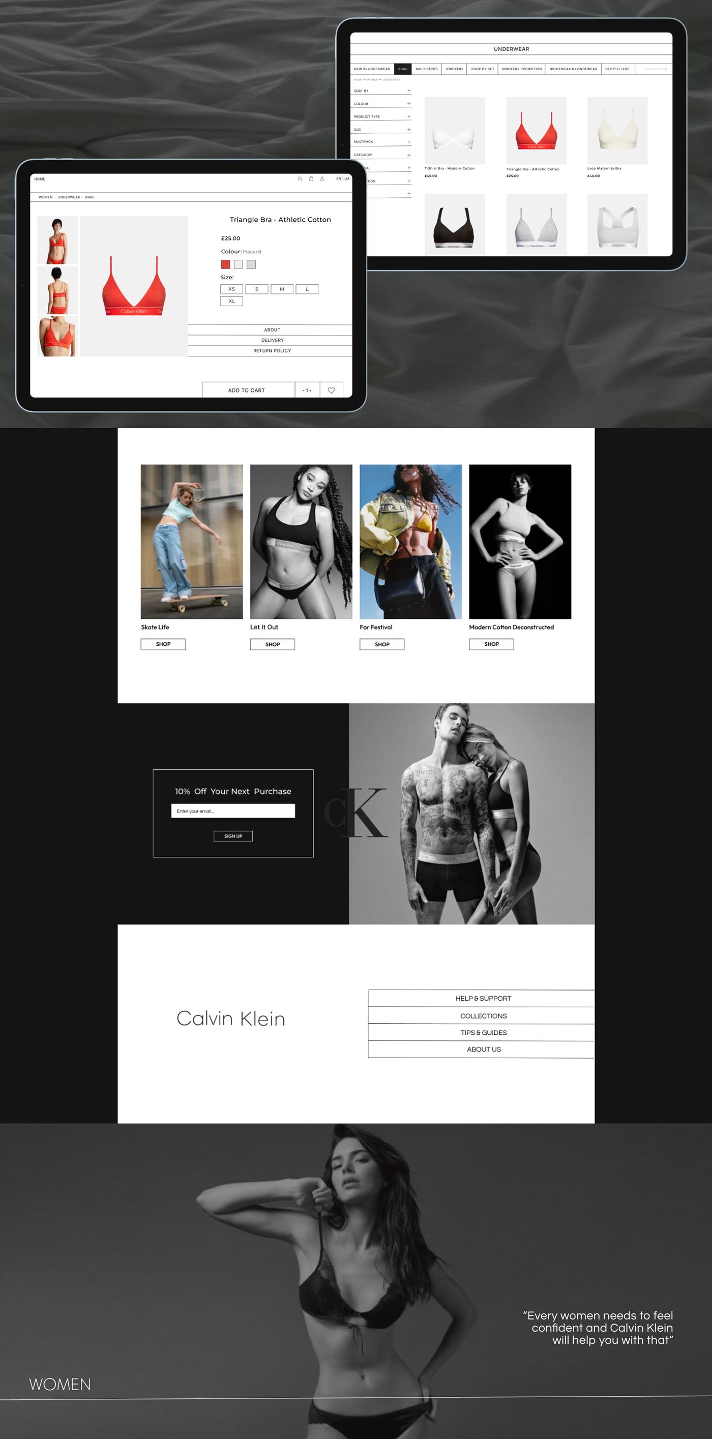 Calvin Klein Website Web Design  Figma