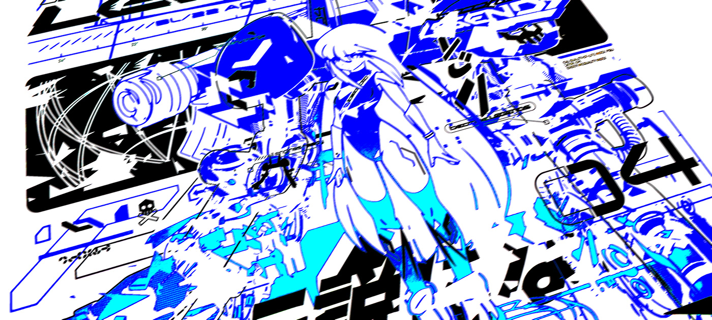 anime Cyberpunk futuristic manga mecha robot techno TECHWEAR topography akira