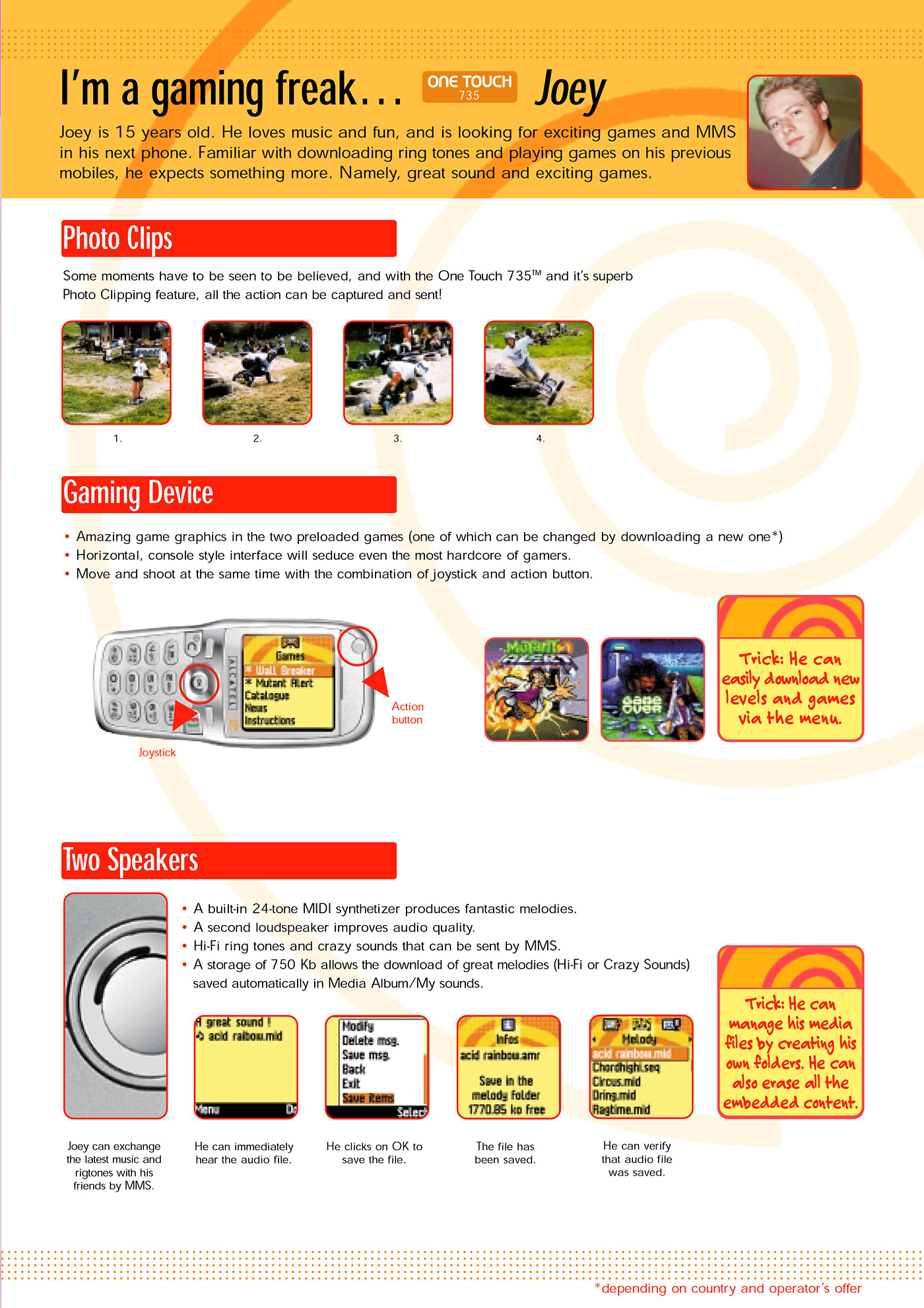 Alcatel Booklet copywriting  graphic design  product brochure