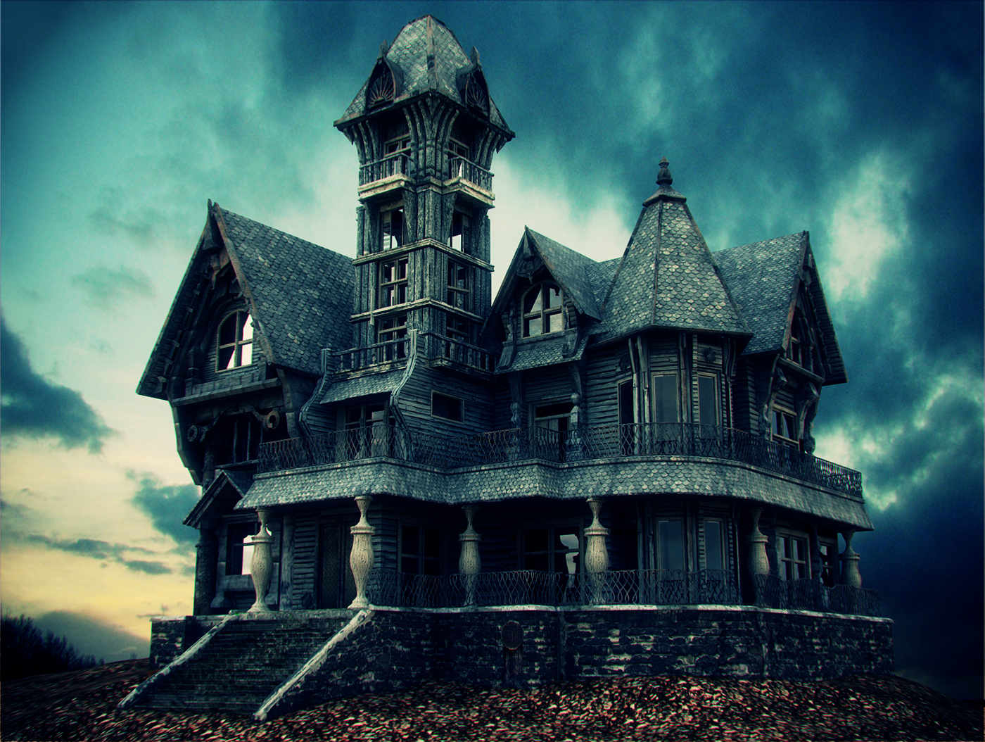 picture haunted house