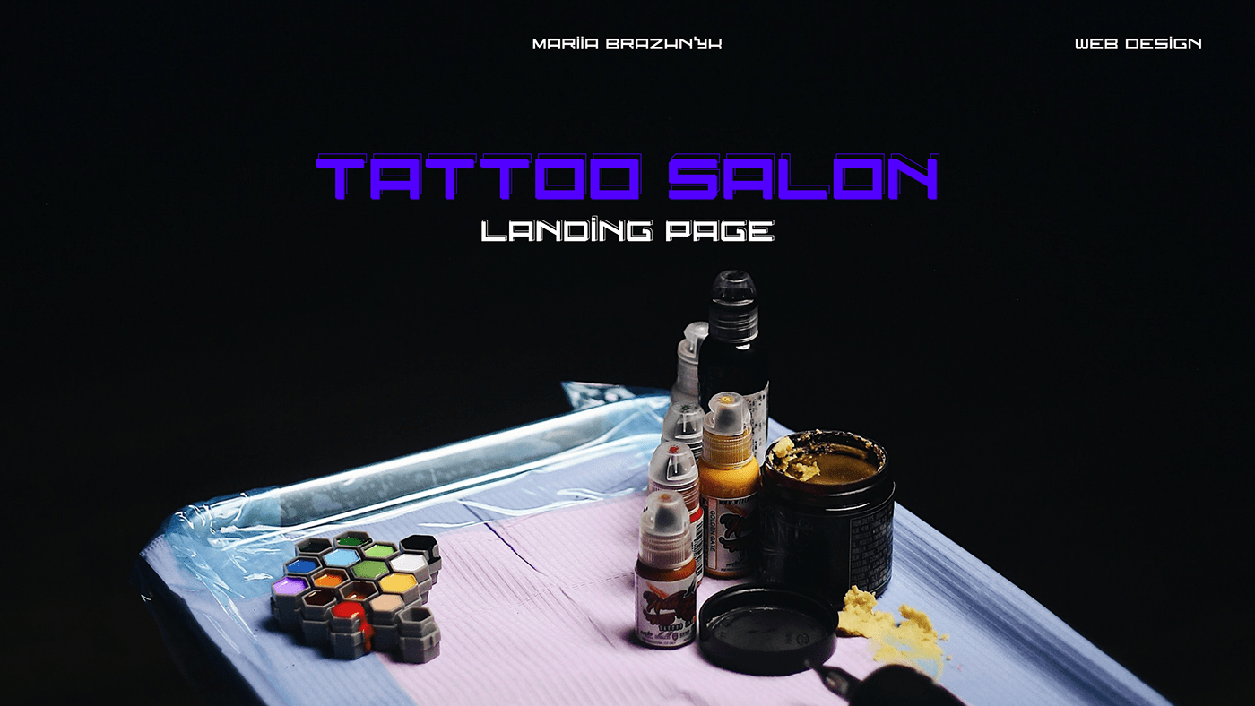 Web Design  landing page Figma Website tattoo Website Design design Adobe Photoshop UI/UX tattoo salon