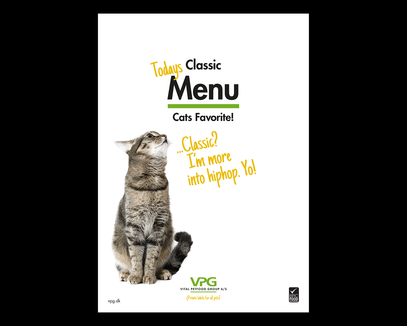vpg petfood Pet Food  Cat dog print brochure folder menu