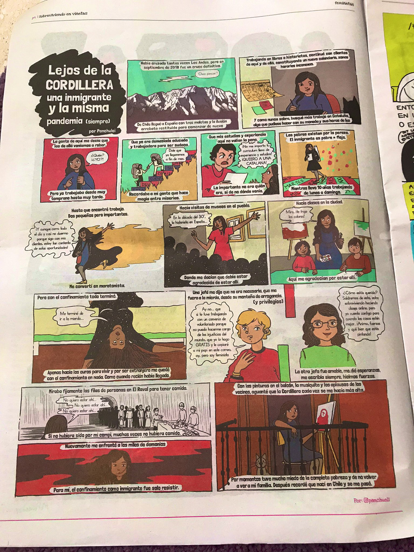 bd comic feminismo Feminista historieta inmigrante revista