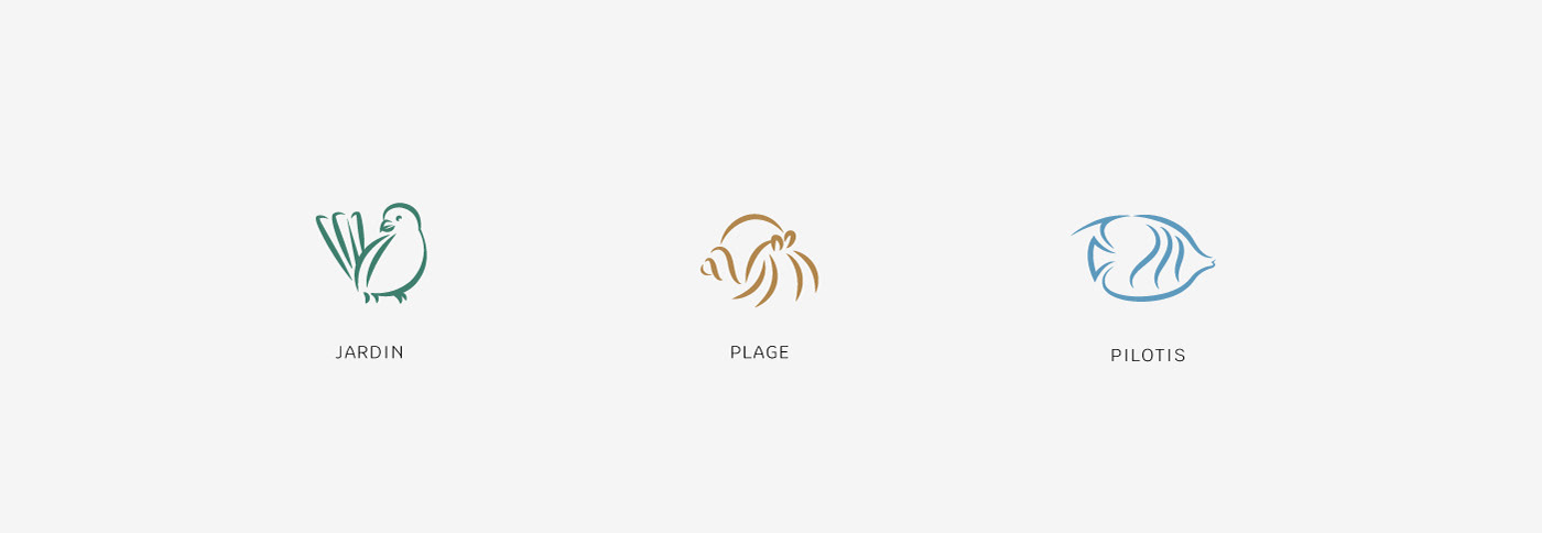 branding  direction artistique graphic design  graphisme hotel identity Logotype pearl resorts polynésie tahiti