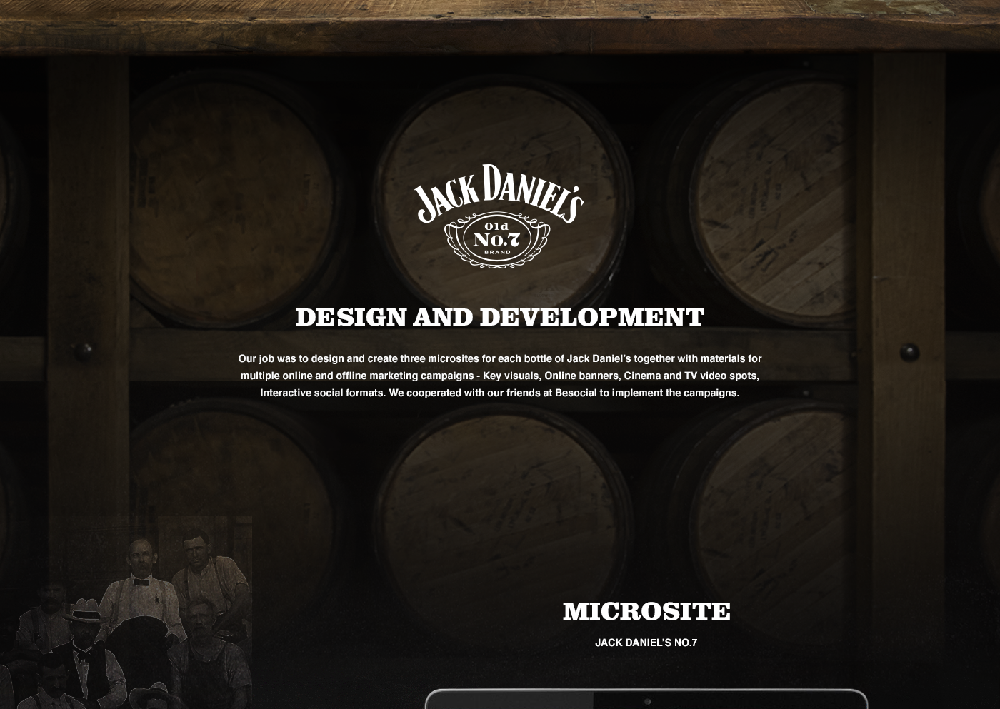 jack daniel's development design microsite online marketing banners marketing campaign motion design
