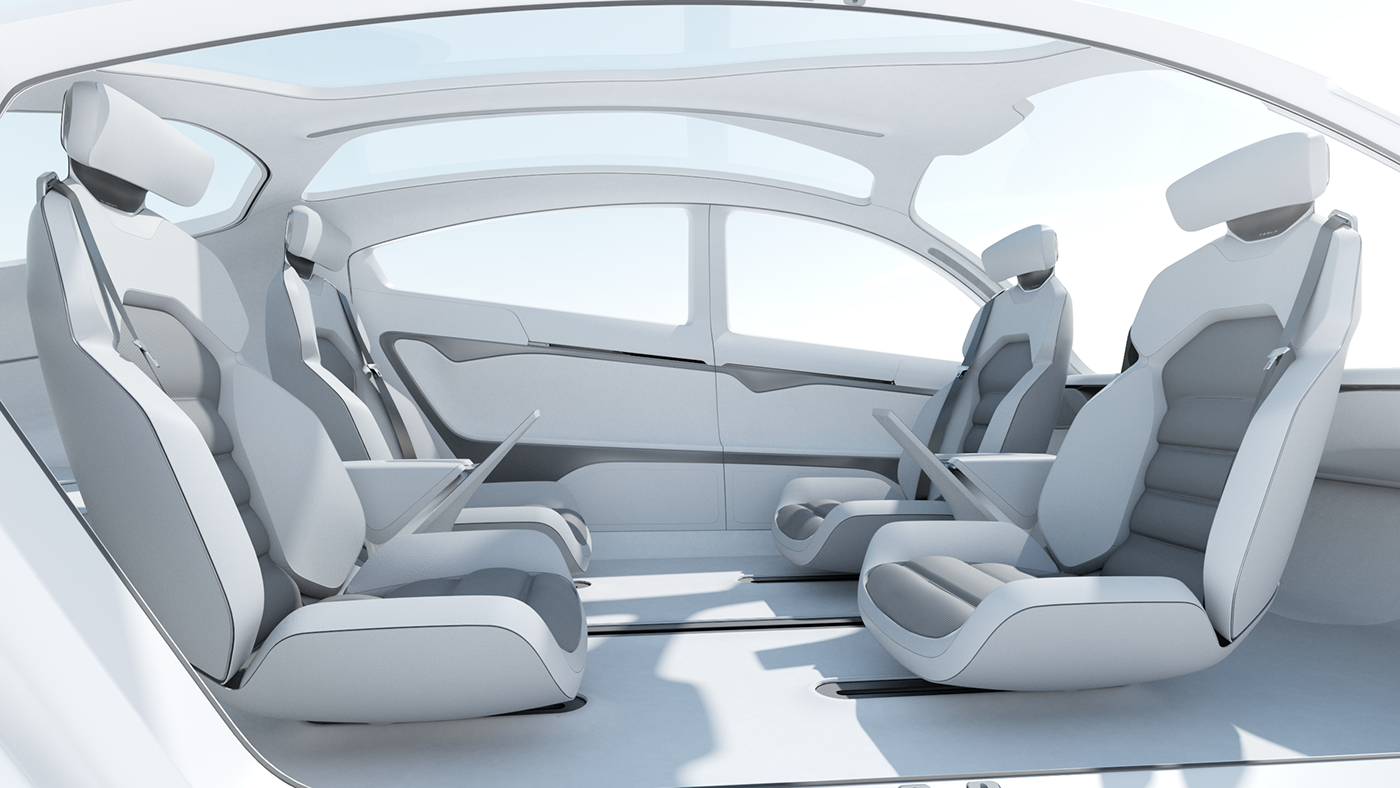 tesla POD Autonomous Vehicle car design Master thesis electric modular