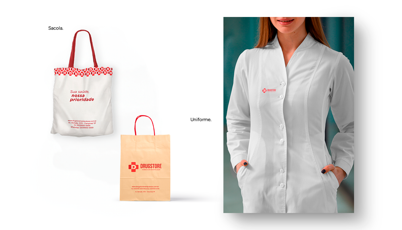 product design  social media designer marketing   photoshop visual identity Brand Design farmacia manipulação branding 