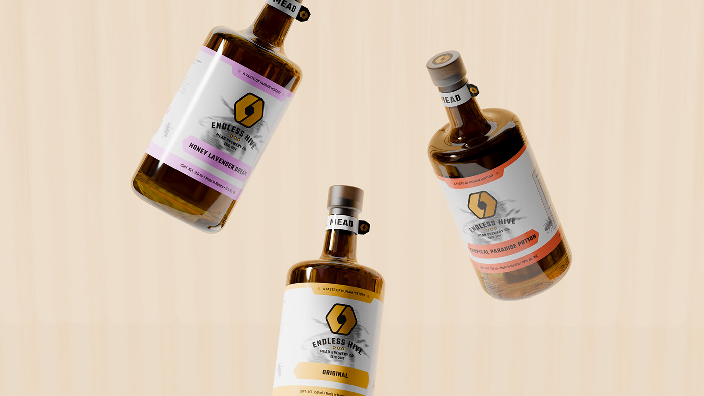 design adobe illustrator branding  packing alcohol mead drinks visual design blender bottle