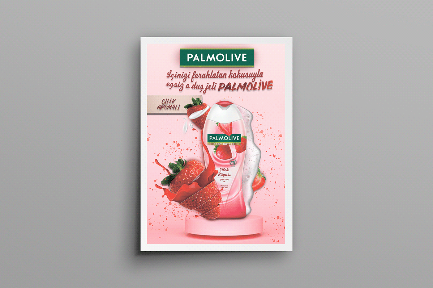 Afiş Palmolive photoshop graphic design 