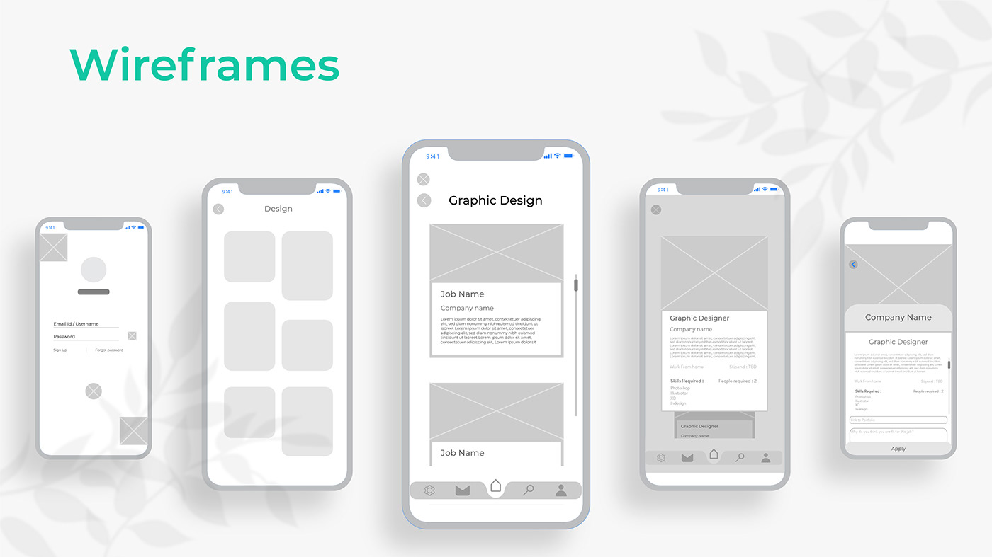 app design design app graphic design  interaction job Job App Mobile app UI user interface ux