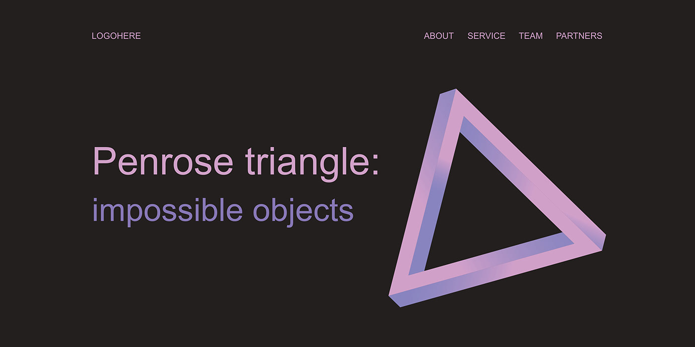 impossible triangle geometry adobe illustrator Website Design