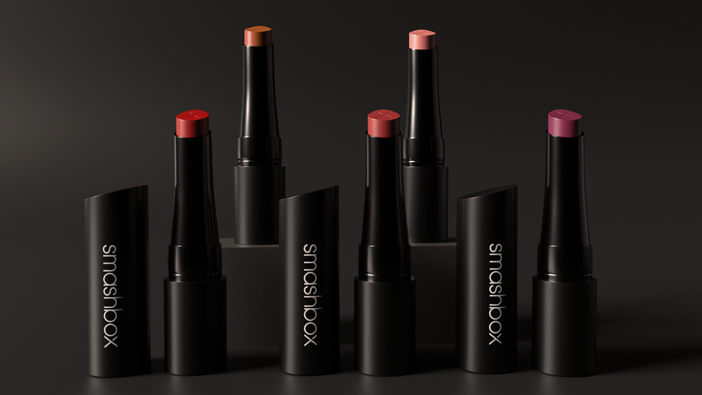 3d art beauty design hard surface Jacob Robinson lipstick make-up product Realism Smashbox